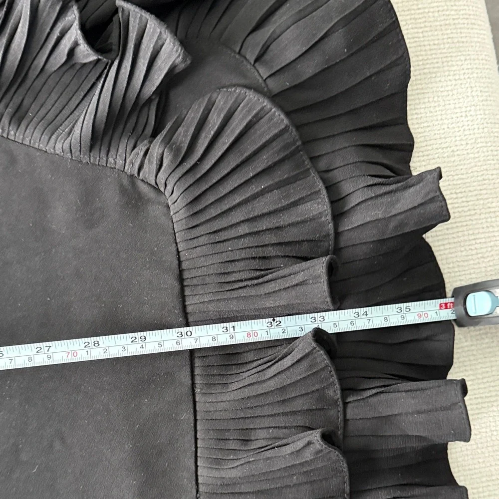 Black Ruffle Mini Dress - Picture 8 of 8
